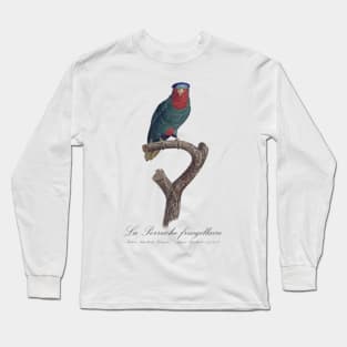 La Perruche Fringillaire Parakeet - Jacques Barraband 19th century Illustration Long Sleeve T-Shirt